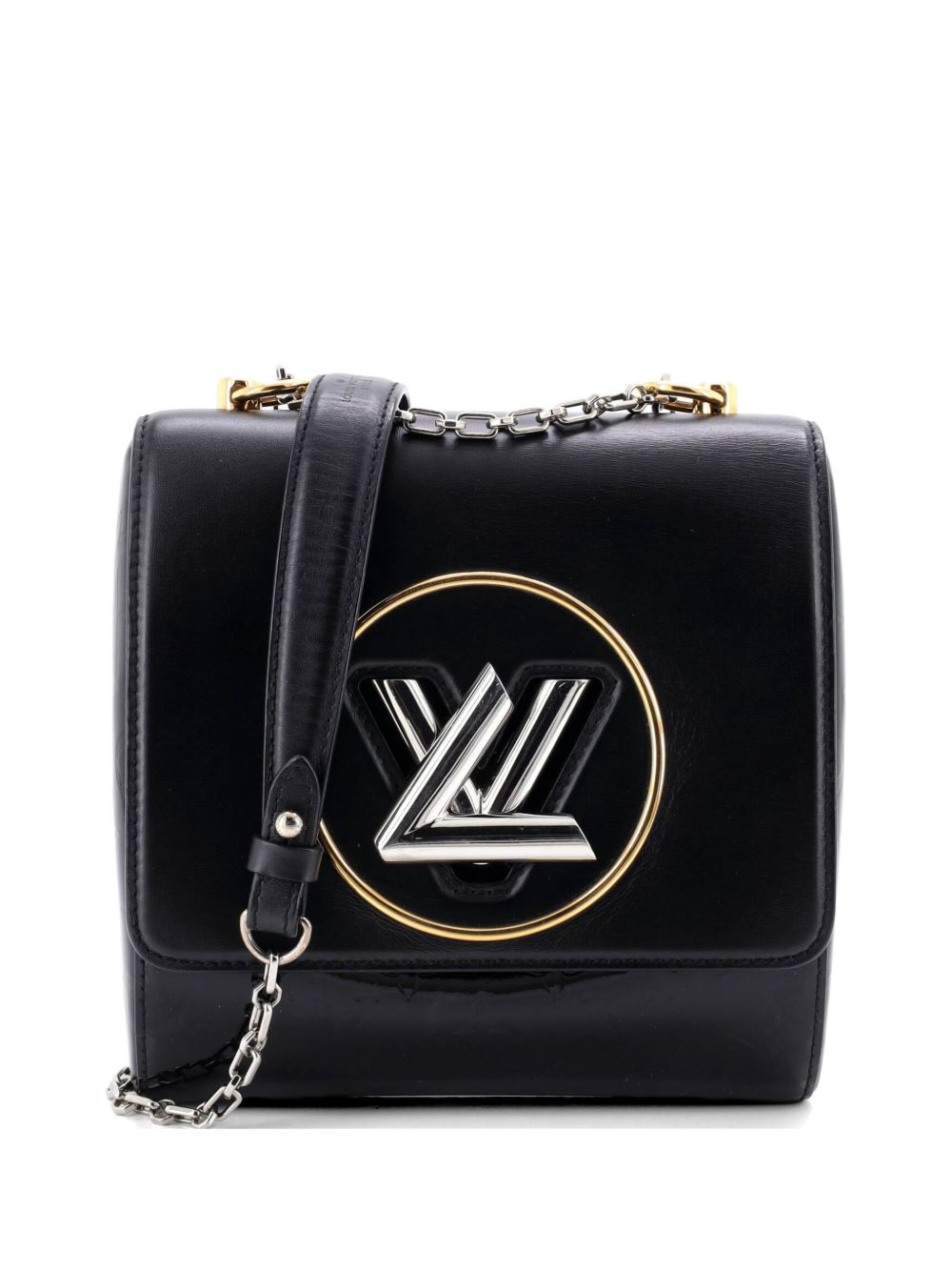 Pochette Twist Handbag Leather with Monogram Vernis shoulder bag