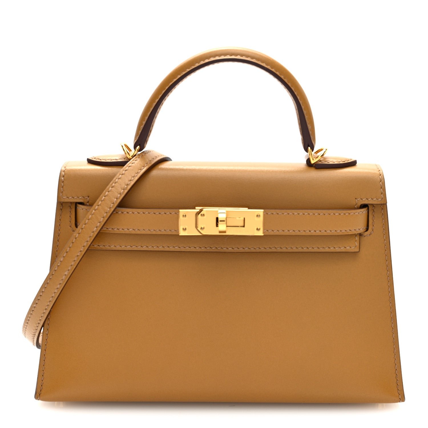 Hermes Tadelakt Mini Kelly Sellier 20 Sesame