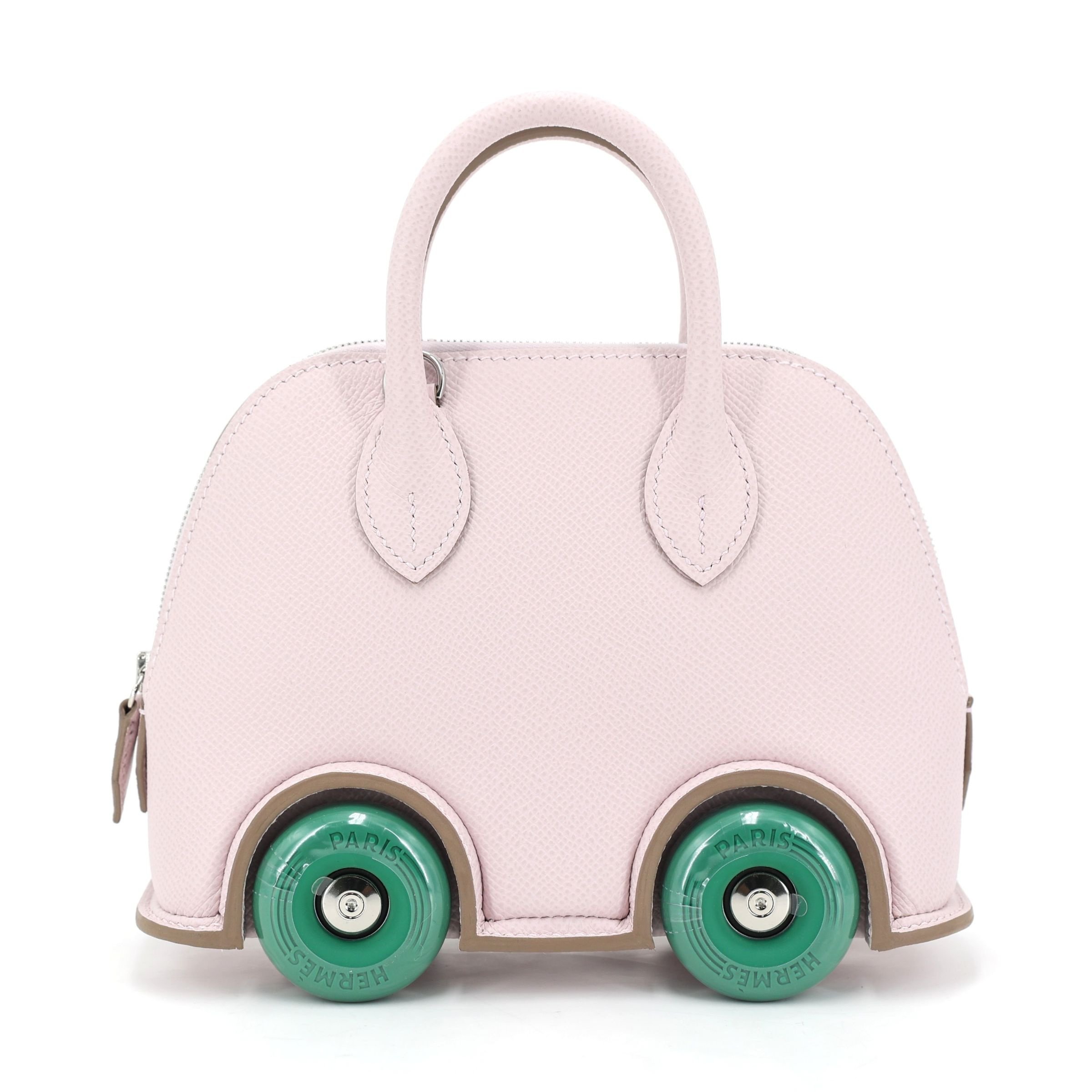 Hermes Brand New ( Rank N ) HERMÈS Limited Edition Bolide On Wheels Mauve Pale (09) Epsom Palladium hardware K (2025)