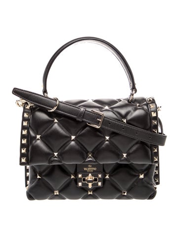 Roman Stud Top Handle Bag