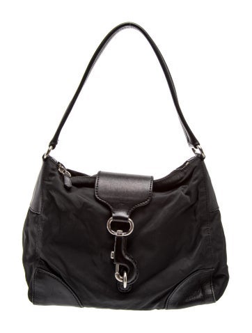 Tessuto Nylon Top Handle Bag