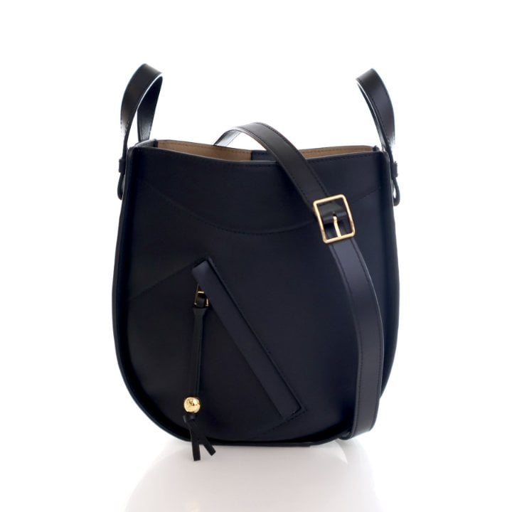 Loewe Shiny Calfskin Hammock Slice Bag
