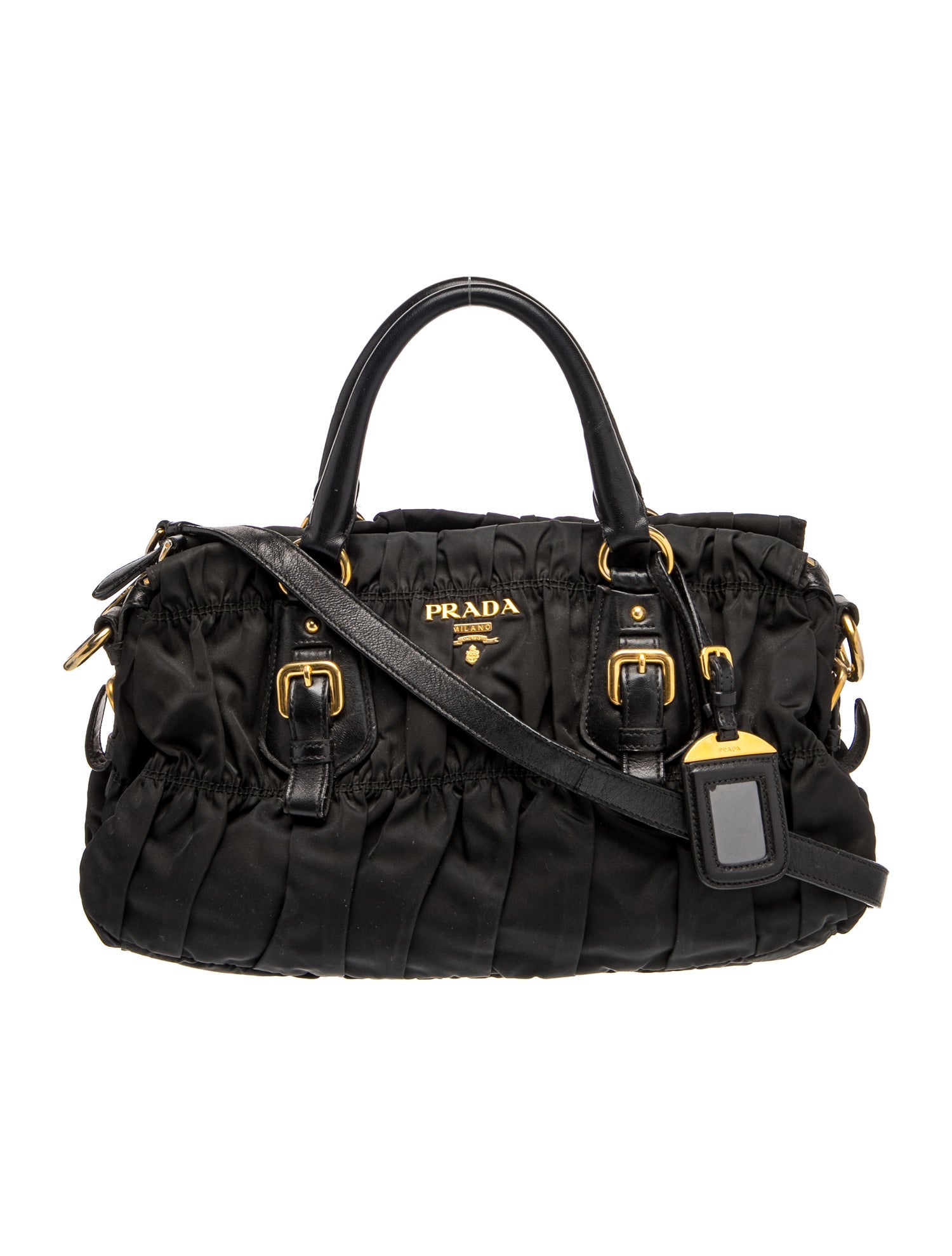 Tessuto Nylon Top Handle Bag