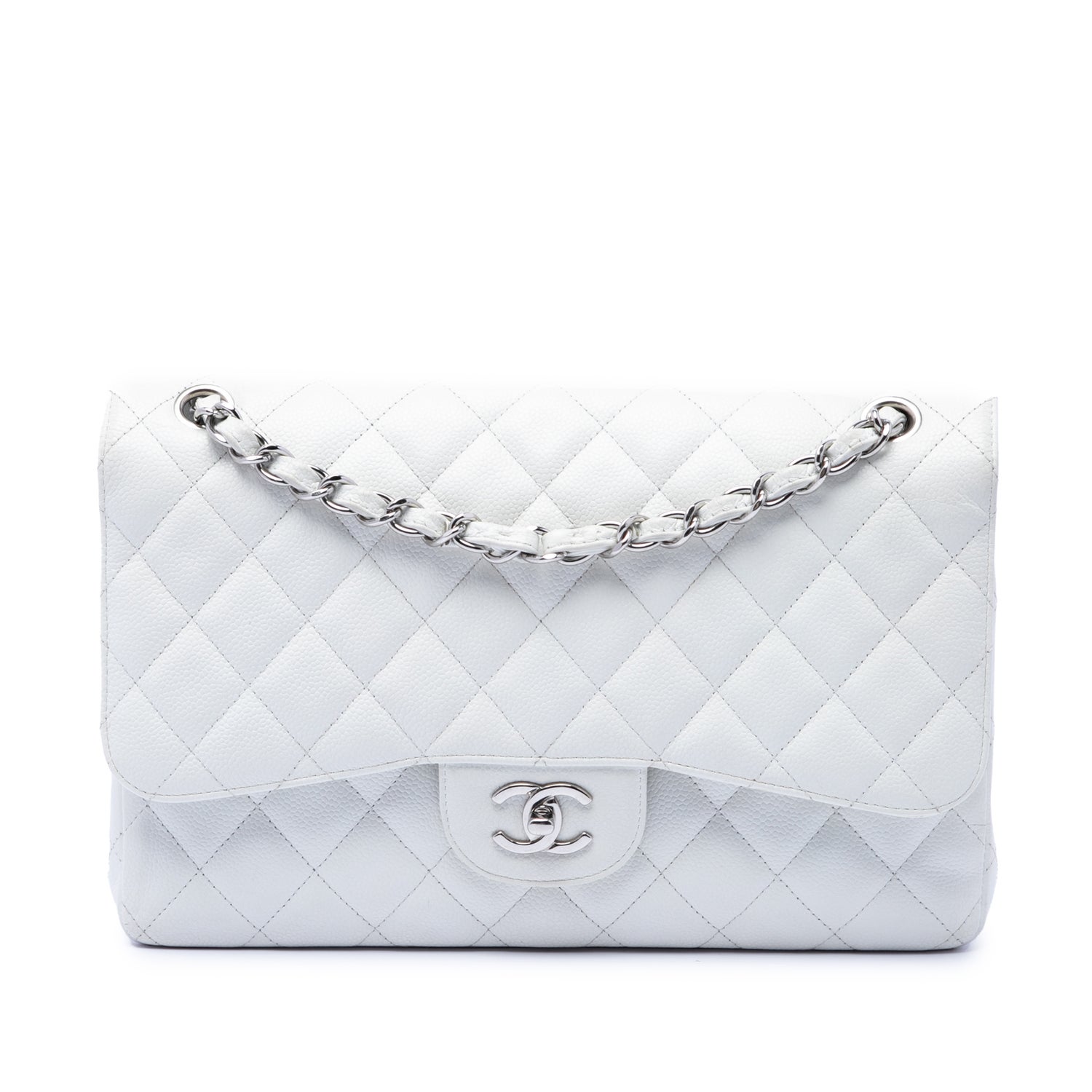 Jumbo Classic Caviar Double Flap
