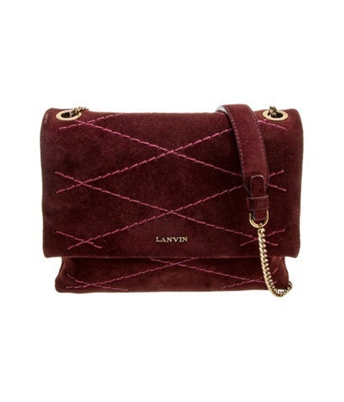 Lanvin Suede Crossbody Bag