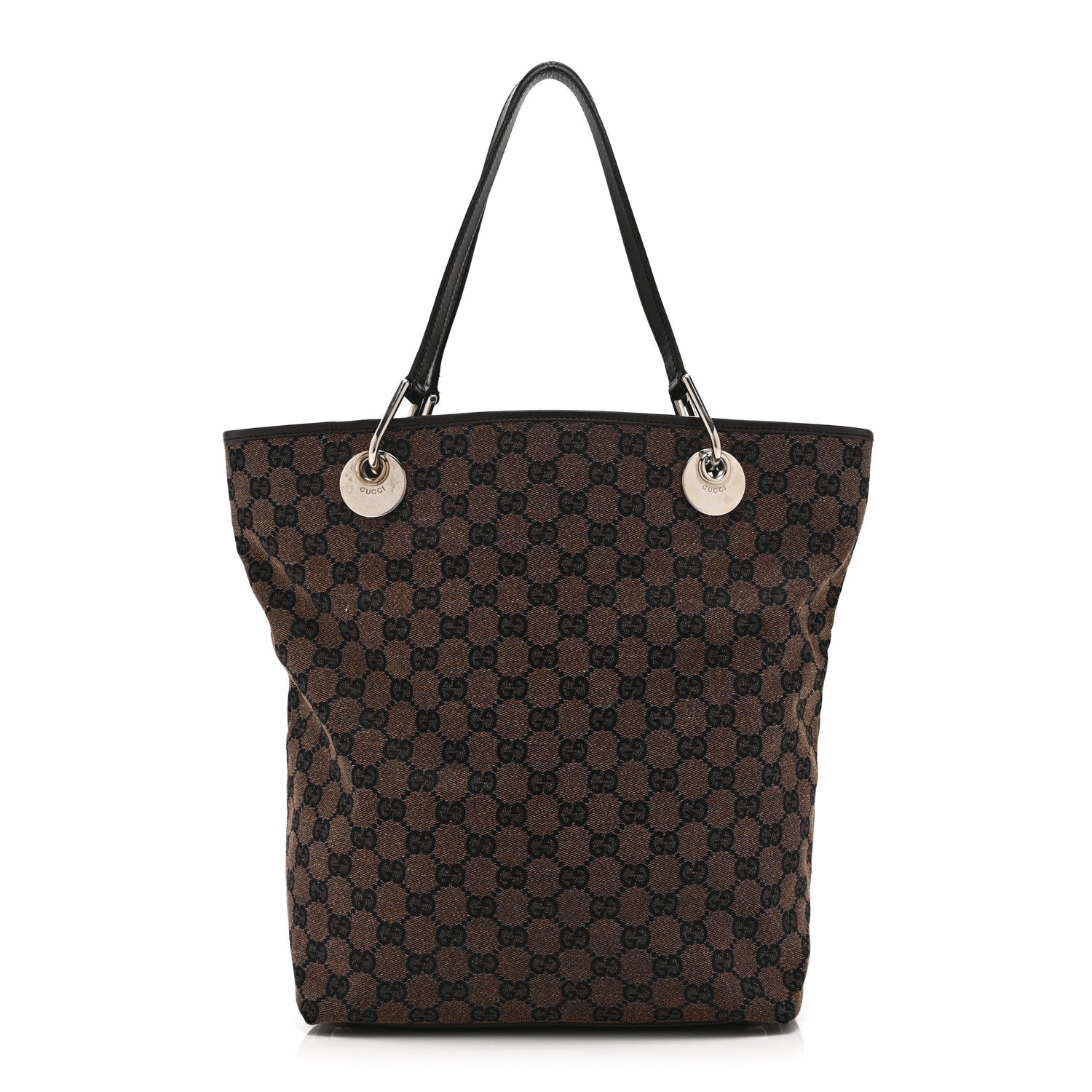 Gucci Monogram Large Eclipse Tote Dark Brown