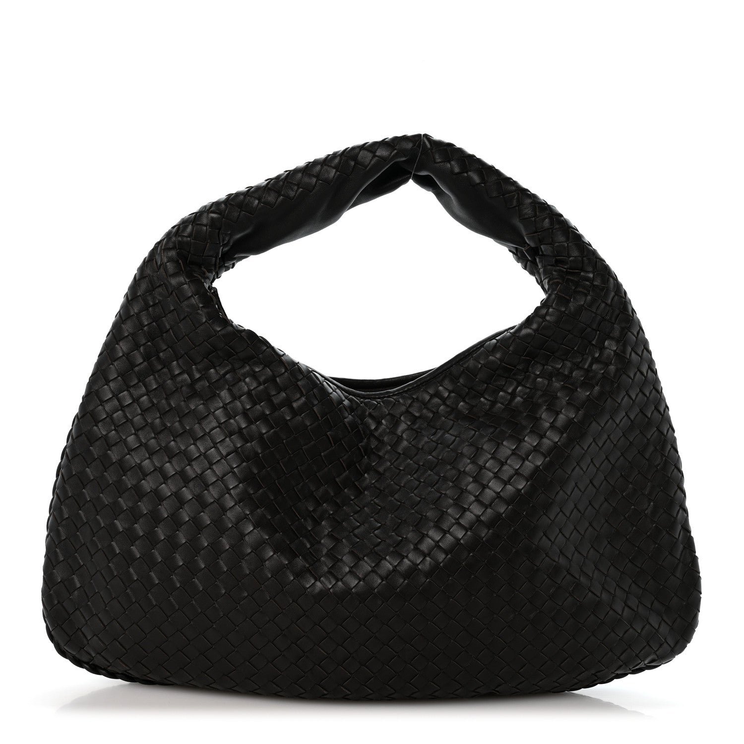 Bottega Veneta Nappa Intrecciato Large Belly Veneta Hobo Ebano