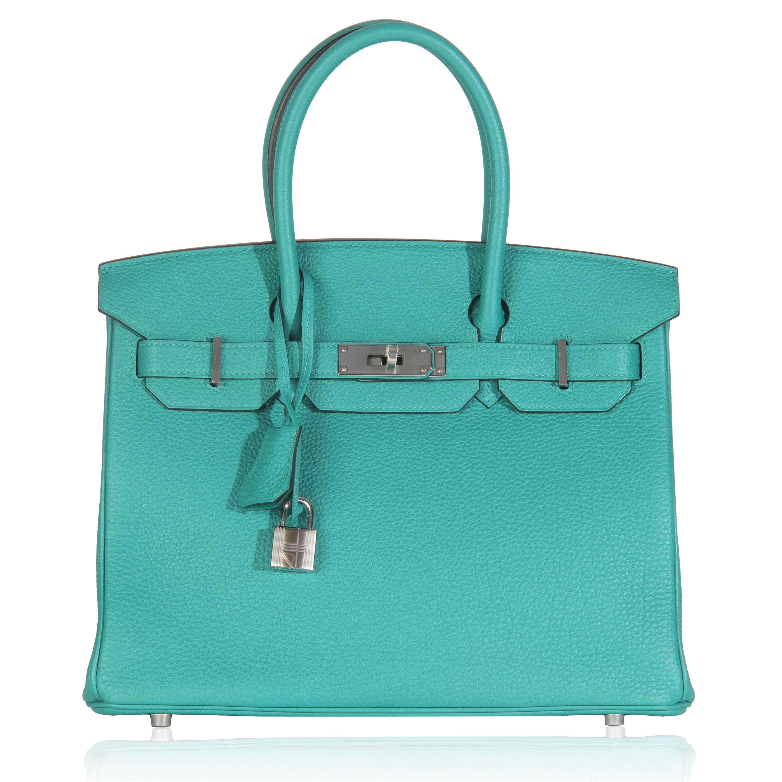 Hermes Vert Verone Togo Birkin 30 PHW