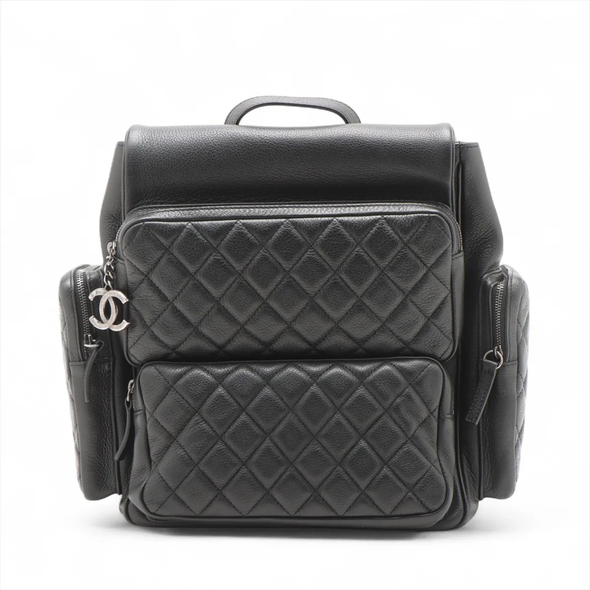 Chanel Matelasse Leather Chain Backpack Black Gunmetal Fittings 22XXXXXX