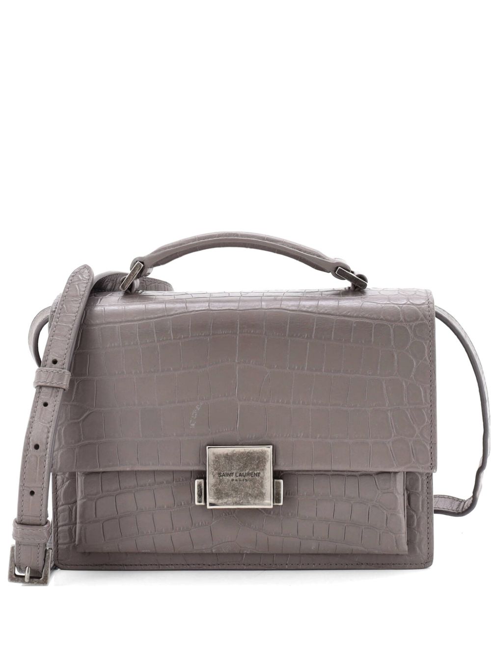 Bellechasse Crocodile Embossed Leather Medium satchel