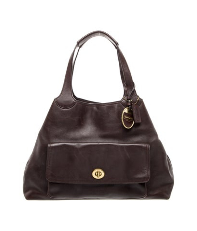 Coach Leather Top Handle Bag