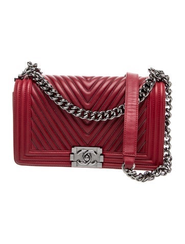 Medium Chevron Boy Bag