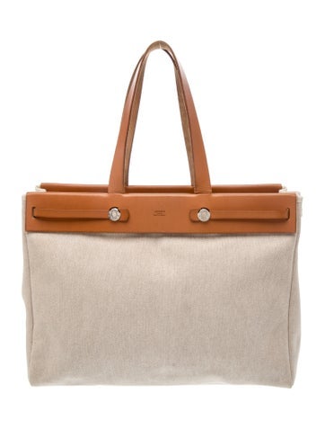 Hermes Toile & Vache Hunter Herbag Cabas MM