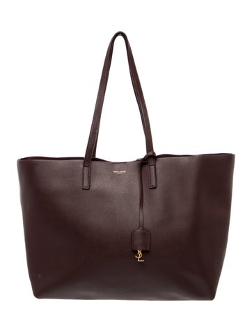 Leather Shopping Tote Large