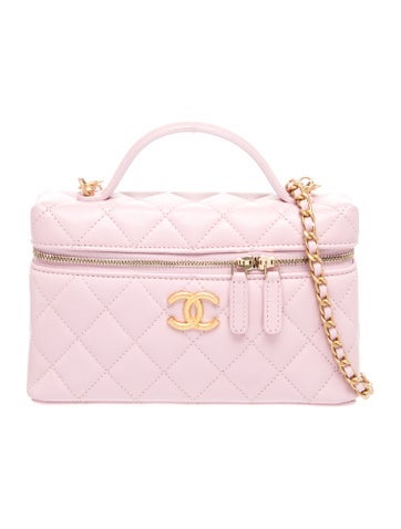 Quilted Slim Vanity Case w/ Chain