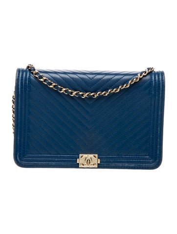 Chanel Chevron Boy Wallet On Chain