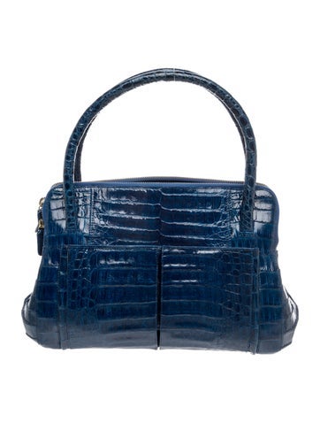 Crocodile Top Handle Bag Vintage
