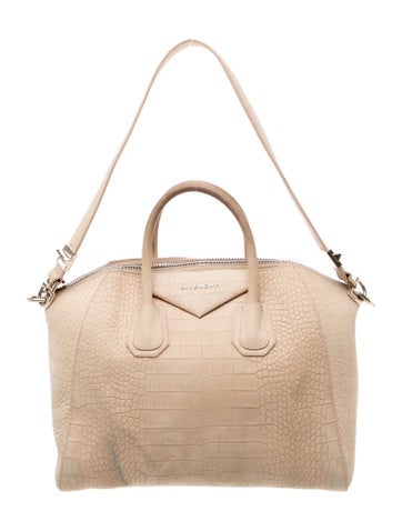 Givenchy Embossed Leather Top Handle Bag