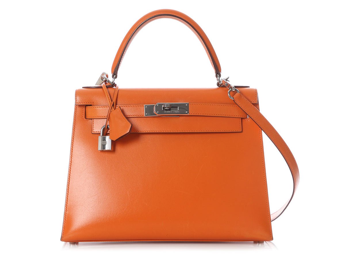 Hermès Orange d’H Box Calfskin Kelly 28