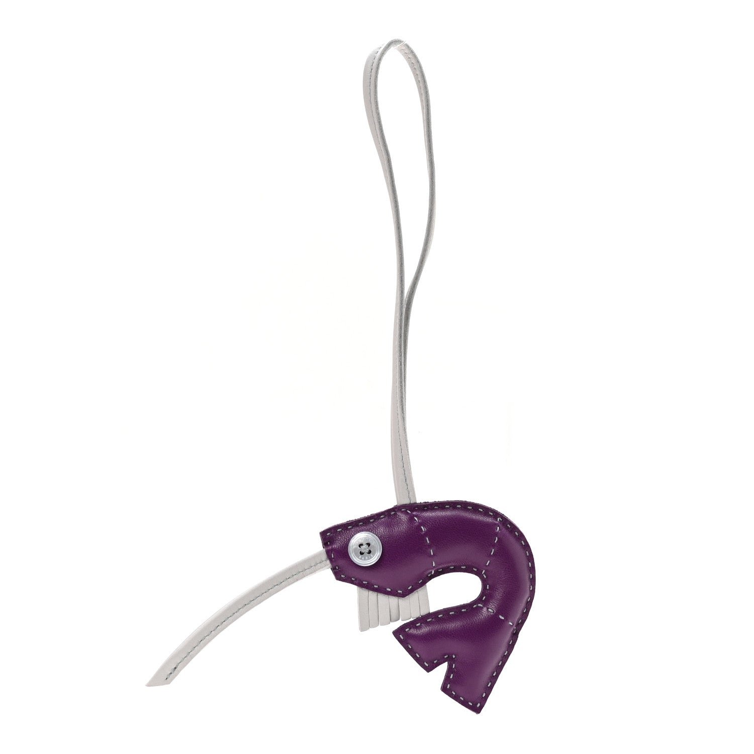 Hermes Hermes Lambskin Petit H Shrimp Bag Charm