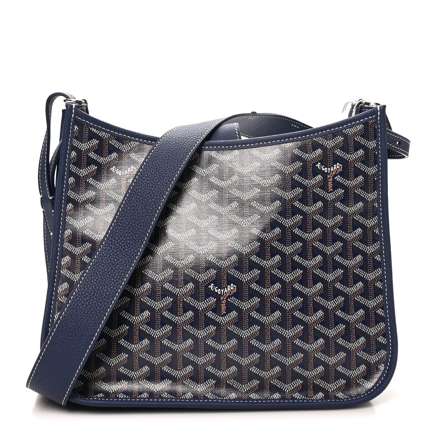 Goyard Goyardine Musette PM Bag Navy