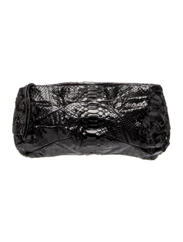 Zagliani Python Clutch