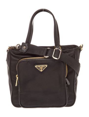 Tessuto Nylon Cargo Pocket Handle Bag