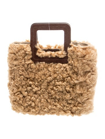 Shearling Top Handle Bag