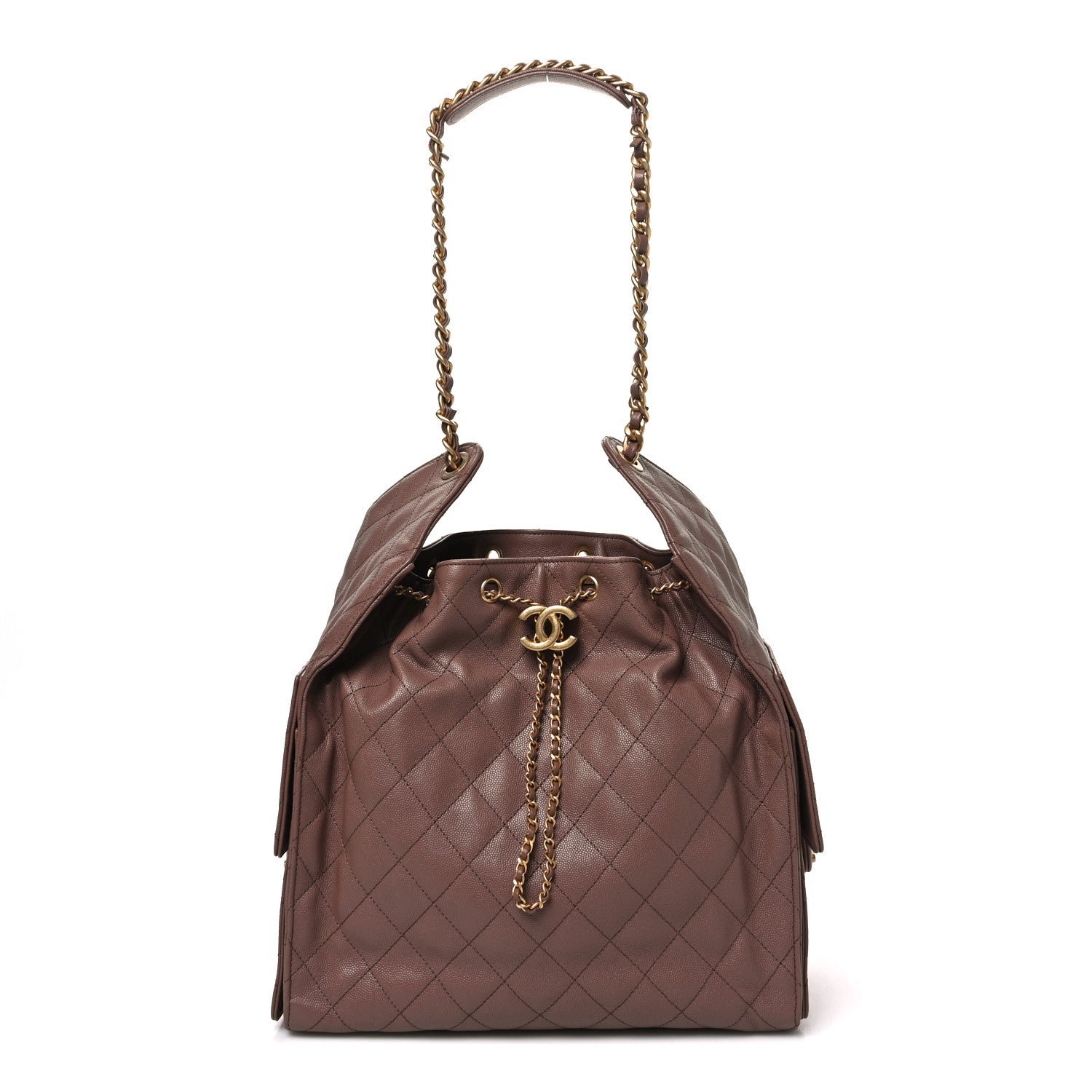 Chanel Caviar Quilted Medium Chanel 25 Handbag Brown