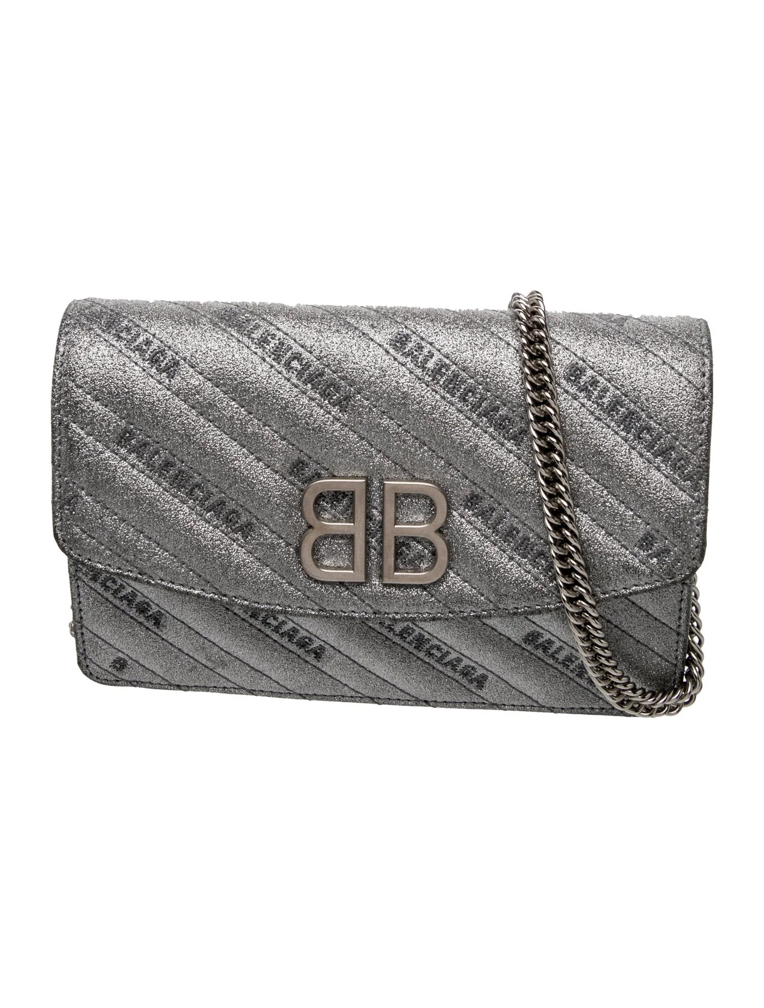 Signature Glitter Chain Wallet