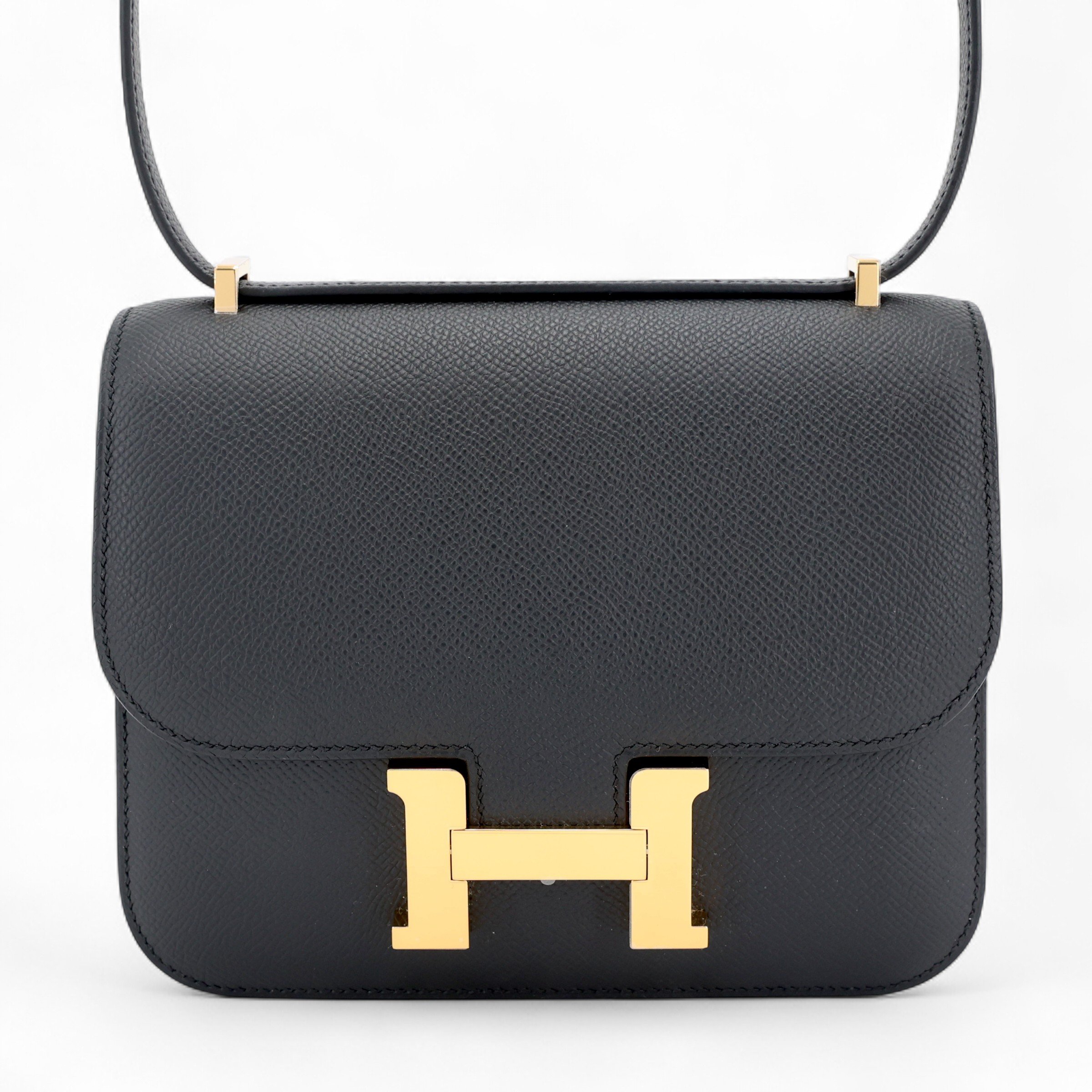 Hermes Constance Mini Noir (89) Epsom Gold hardware K (2025)