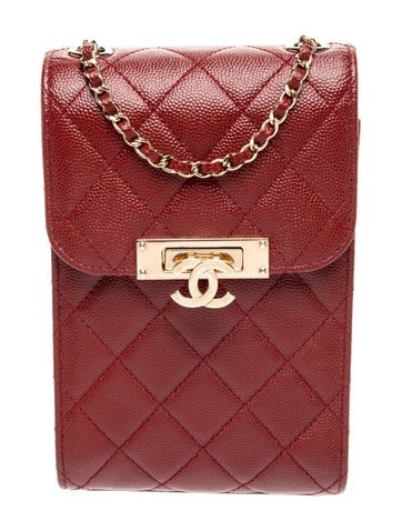 Golden Class Phone Holder Crossbody Bag