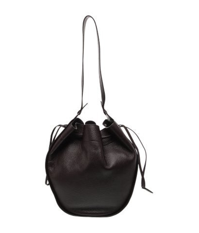 The Row Row Leather Xl Drawstring