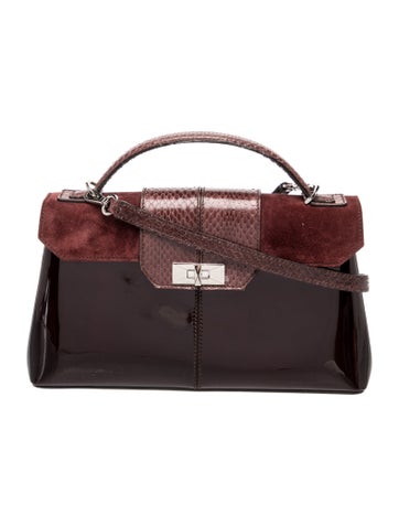 Cartier Patent Leather Top Handle Bag