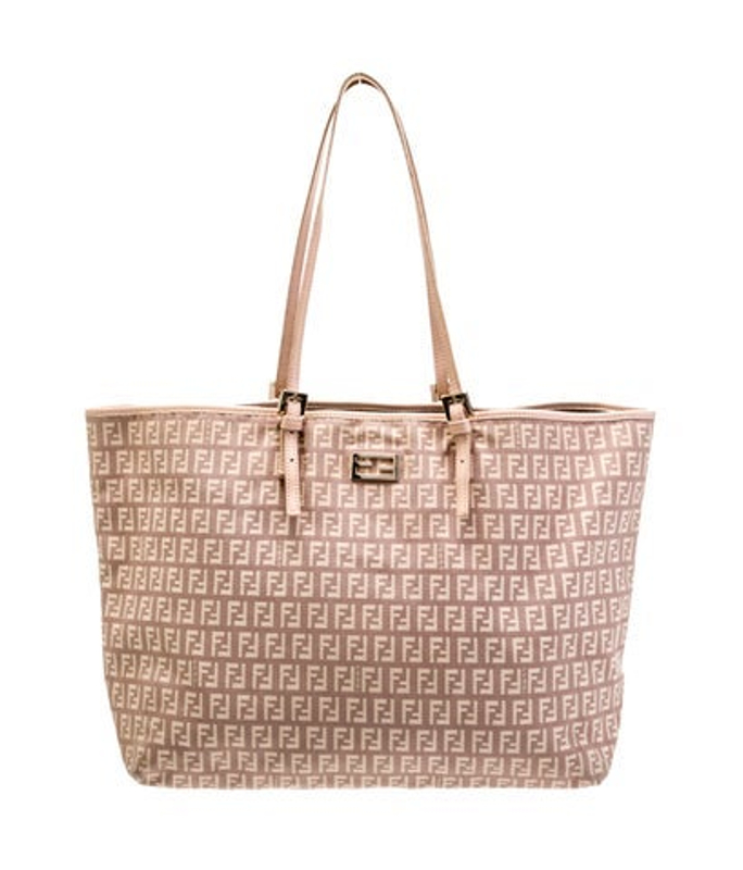 Fendi Zucchino Ff Roll Tote