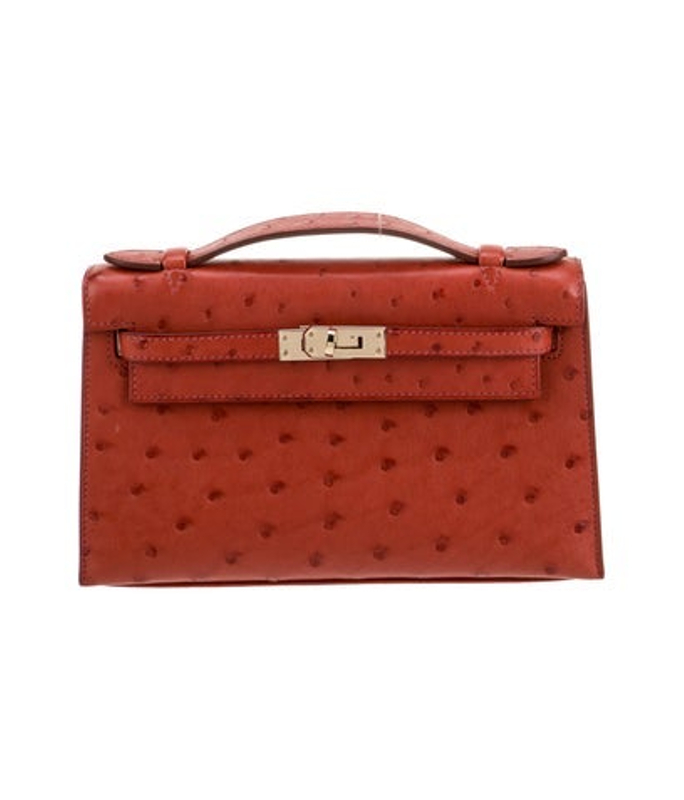 Hermes Ostrich Kelly Pochette