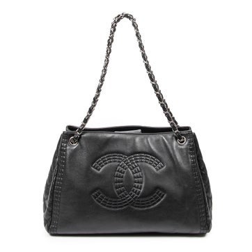 Leather CC Drawstring Chain Tote