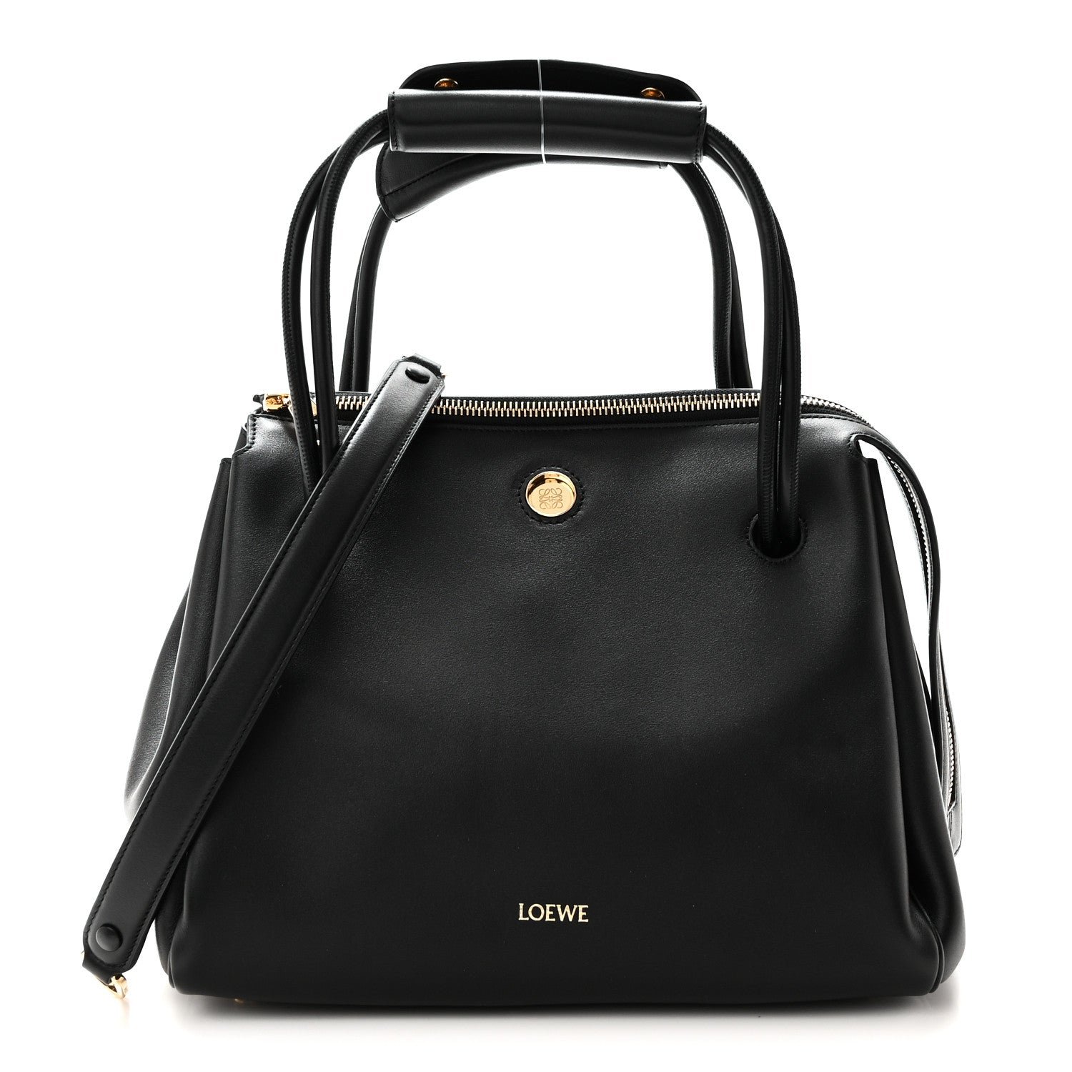 Loewe Supple Calfskin Medium Madrid Bag Black
