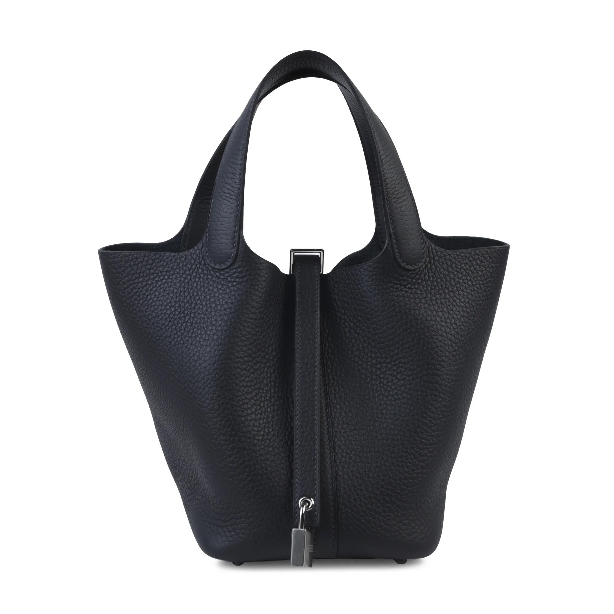 Brand New ( Rank N ) HERMÈS Picotin Lock PM Caban (3Y) Clemence Palladium hardware K (2025)