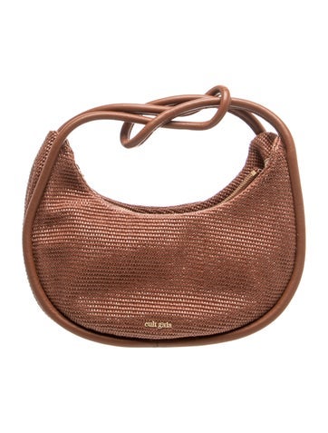 Raffia Top Handle Bag