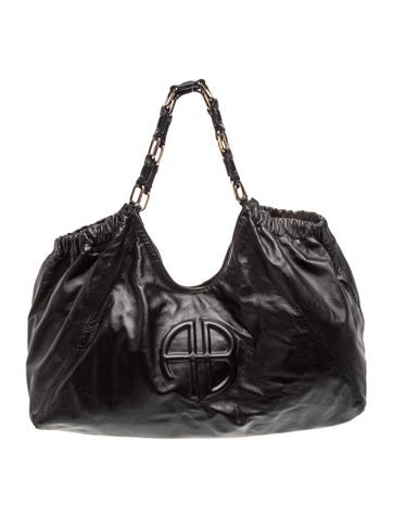 Leather Top Handle Bag