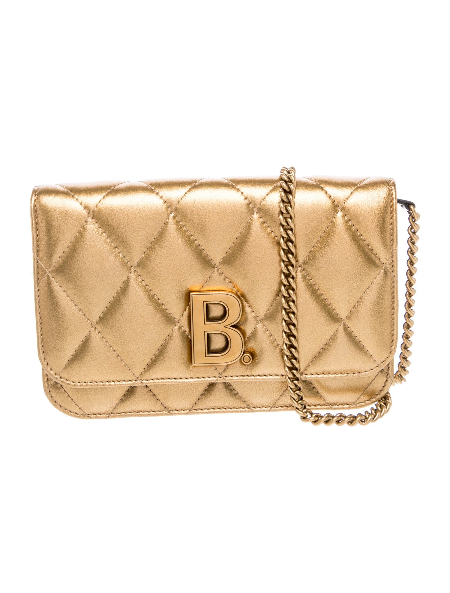 Leather B. Quilted Nappa Wallet on Chain