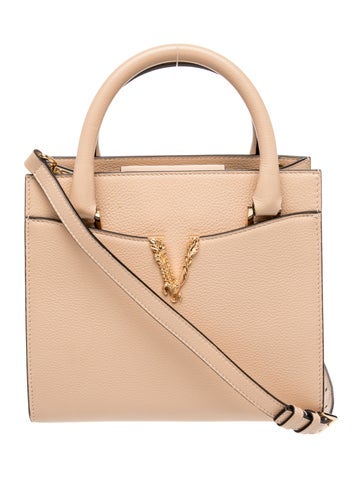 Embossed Leather Top Handle Bag