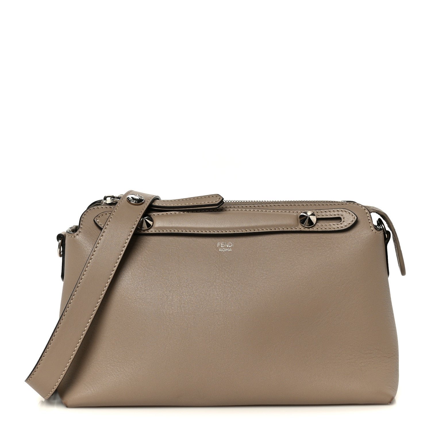 Fendi Vitello Dolce Medium By The Way Boston Bag Tortora