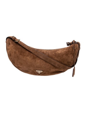 Prada Scamosciato Suede Demi-Lune 2025