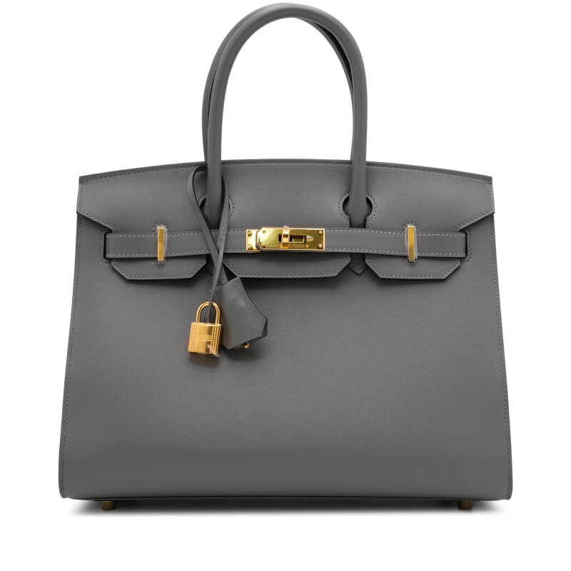 Gris Meyer Madame Birkin 30 Sellier Gold Hardware, 2024
