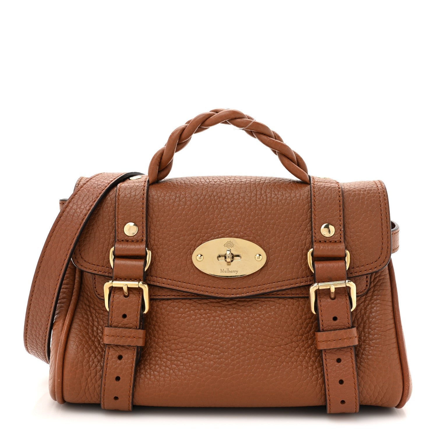 Mulberry Heavy Grain Mini Alexa Chestnut