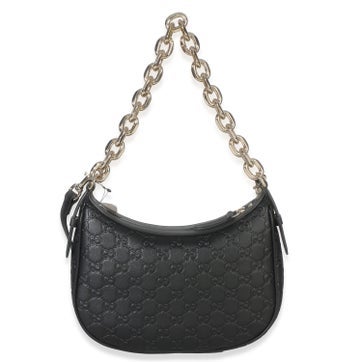 Leather Half Moon Bag