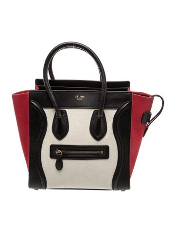 Celine Leather Luggage Micro