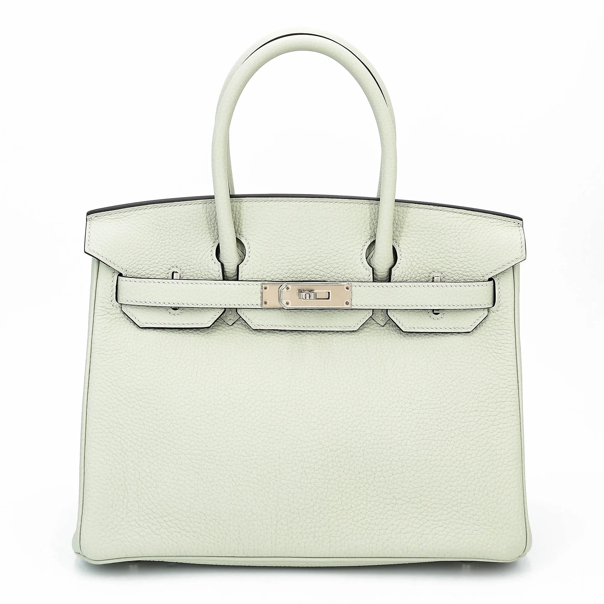 Unused ( Rank NS ) HERMÈS Birkin 30 Gris Neve (0W) Togo Palladium hardware B (2023)